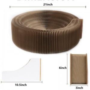 Гофриран Pet Scratch дъска шлифовъчни нокти играчки гофрирана хартия котка гнездо