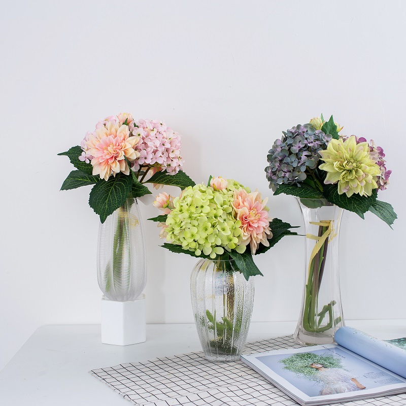 Гореща продажба Красива романтична сватбена маса украса булчински букет изкуствена копринена цвете