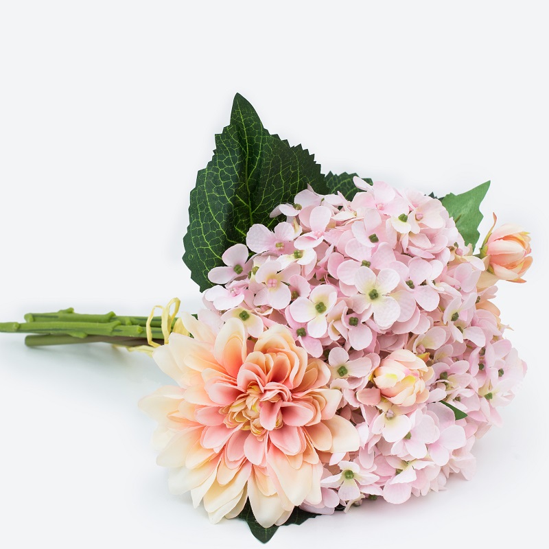 Гореща продажба Красива романтична сватбена маса украса булчински букет изкуствена копринена цвете