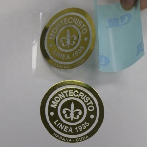 Потребителски тънък самозалепващ се електроформ метален фолио никел стикер на продукта метален 3D лого стикер за мобилен телефон