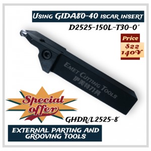 Инструменти за рязане на Емет, външни инструменти за стружки, външни инструменти за раздяла и вдлъбнатини, особено за обработка н...