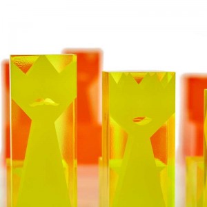 Горещи деца и възрастни Acrylic Chess Set