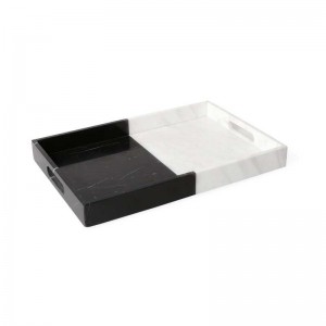 Висококачествена тава за сервиране на мрамор