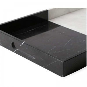 Висококачествена тава за сервиране на мрамор