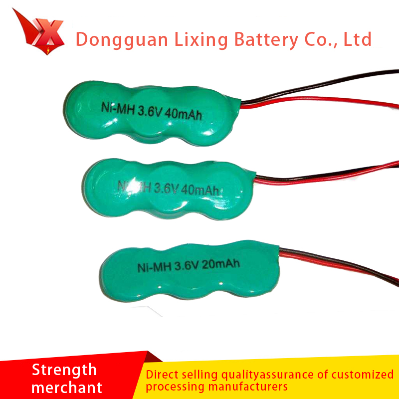 Фабрично доставени 40h 40mAh 3.6V Ni-MH акумулаторна батерия, специална Ni MH батерия за фенерче
