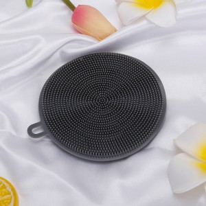 Кухненски аксесоари Силиконово ястие гъба, двустранен почистващ скрубер