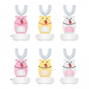 Безопасни ултразвукови силиконови деца електрическа четка за зъби Детска музикална четка с забавление