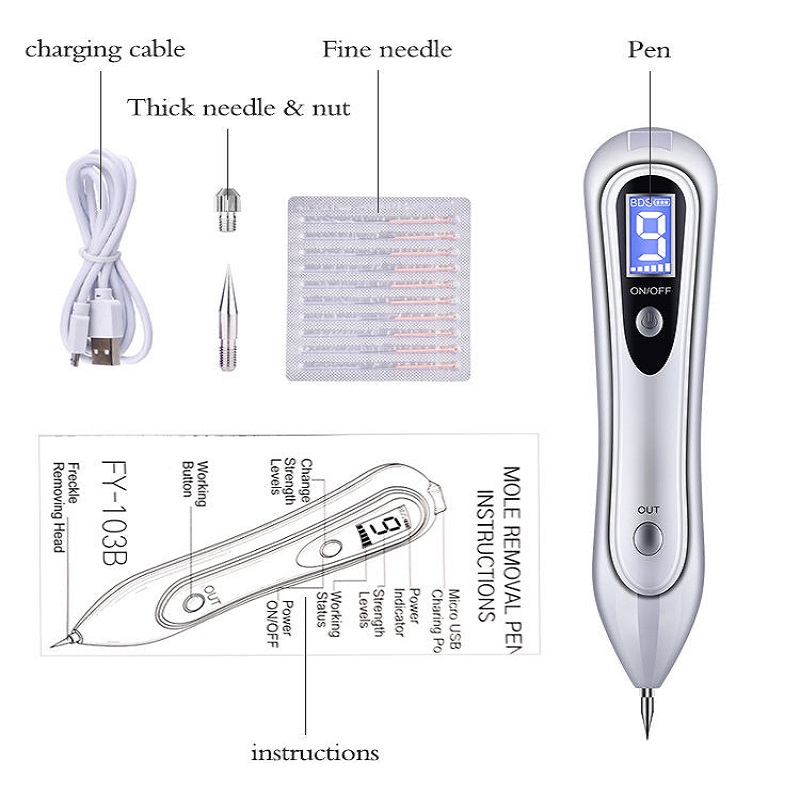 LED лазер Freckle Removal машина кожа Mole тъмно място на лицето брадав маркер отстраняване на Plasma писалка