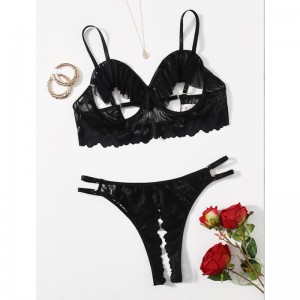 Нова гореща мода черни кухини дамски мрежи жени мини рокля секси бельо