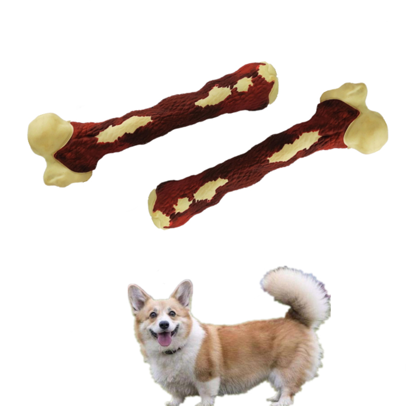 Костна форма зъби почистване издръжлив гумен куче домашен любимец дъвчене играчка
