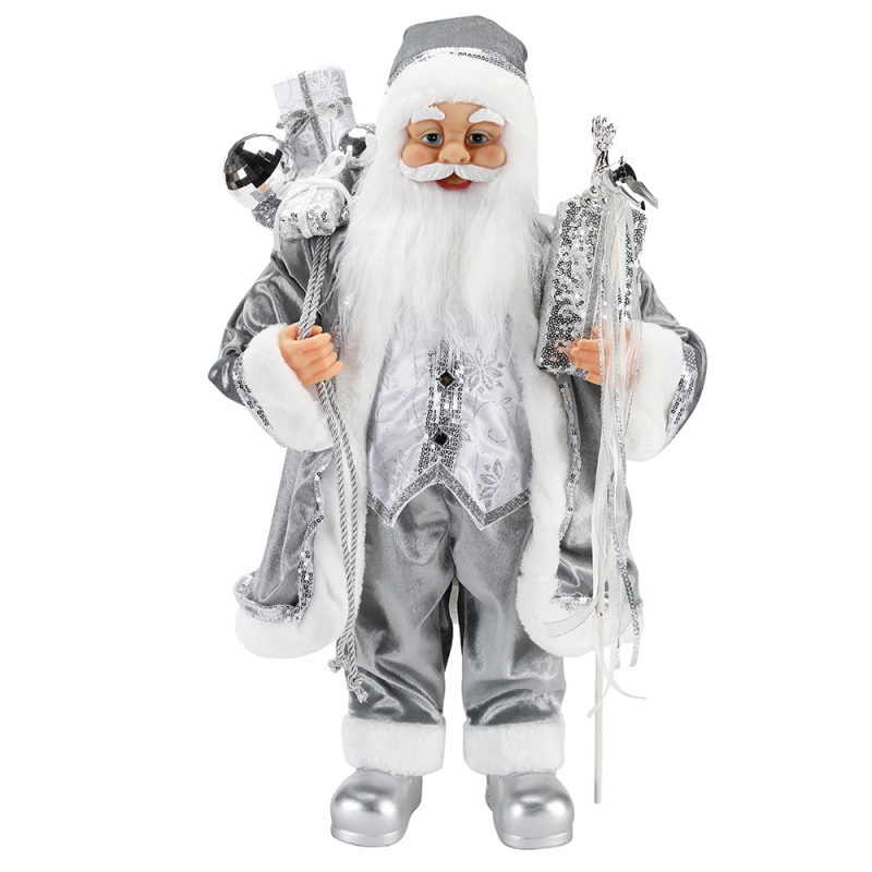 45 ~ 62cm Коледна стояща Santa Claus украшение декорация фигурка колекция тъкан празник фестивал xmas plush персонализиран елемент