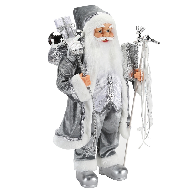 45 ~ 62cm Коледна стояща Santa Claus украшение декорация фигурка колекция тъкан празник фестивал xmas plush персонализиран елемент