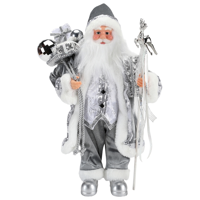 45 ~ 62cm Коледна стояща Santa Claus украшение декорация фигурка колекция тъкан празник фестивал xmas plush елемент