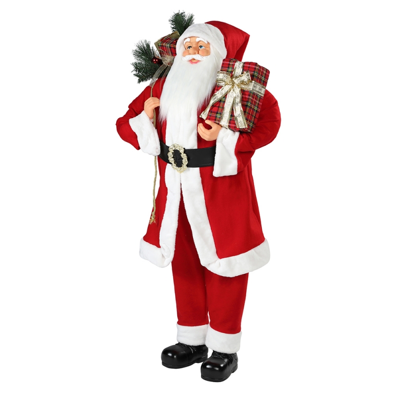 30 ~ 110cm Коледна стояща Santa Claus украшение декорация фестивал празник фигурка колекция традиционен xmas isplay