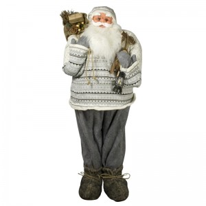 110cm Santa с подаръчна чанта масло лампа декорация фестивал празник фигурка колекция Коледа Vintage Santa дисплей дисплей