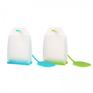 Силиконов чай ​​инфузист, хлабав лист чай филтър чанти цедка