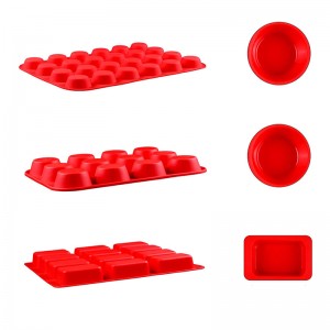 Кръгли правоъгълни силиконови кифлички