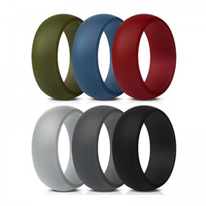 Фабричен изход, потребителски силиконови пръстени за мъже, сватбени бад