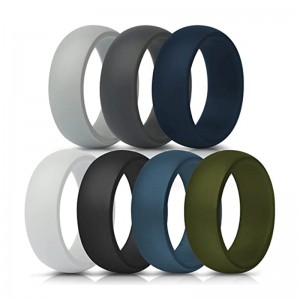 Фабричен изход, потребителски силиконови пръстени за мъже, сватбени бад