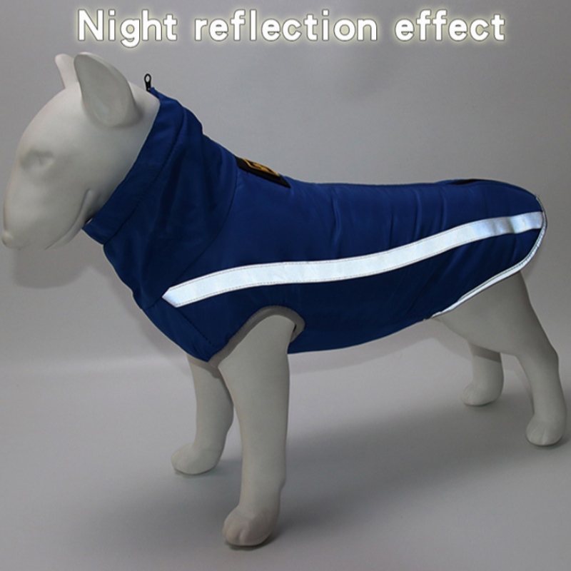 Производител на едро на открито на открито готино стил силно отразяващи теми куче яке водоустойчив палта