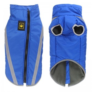 Производител на едро на открито на открито готино стил силно отразяващи теми куче яке водоустойчив палта