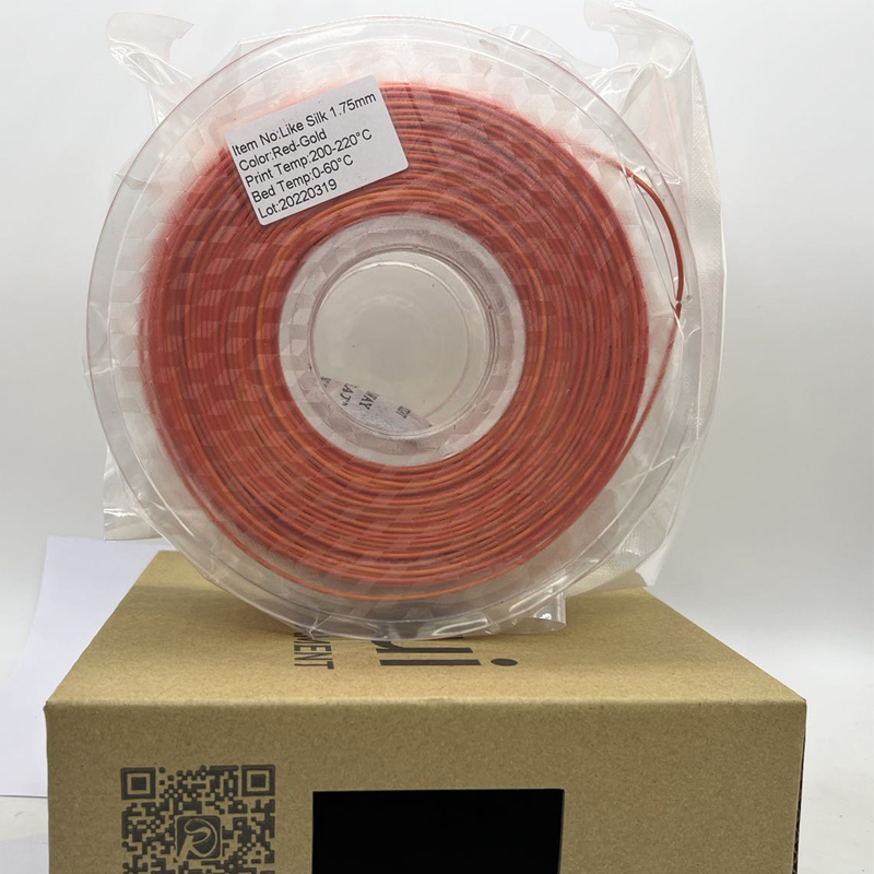 PINRUI висококачествено червено-злато Rainbow 1.75mm 3D принтер PLA нишка