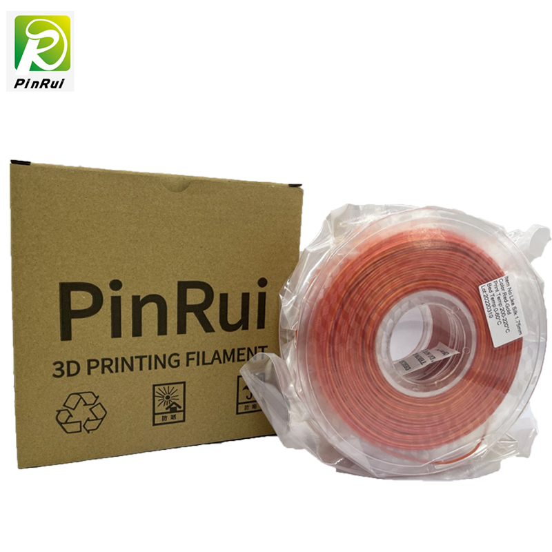 PINRUI висококачествено червено-злато Rainbow 1.75mm 3D принтер PLA нишка