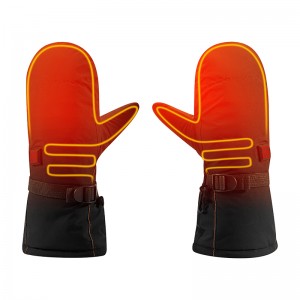 2200mah зимни електрически отопляеми кожени ръкавици, водоустойчиви отоплителни ръкавици за риболов