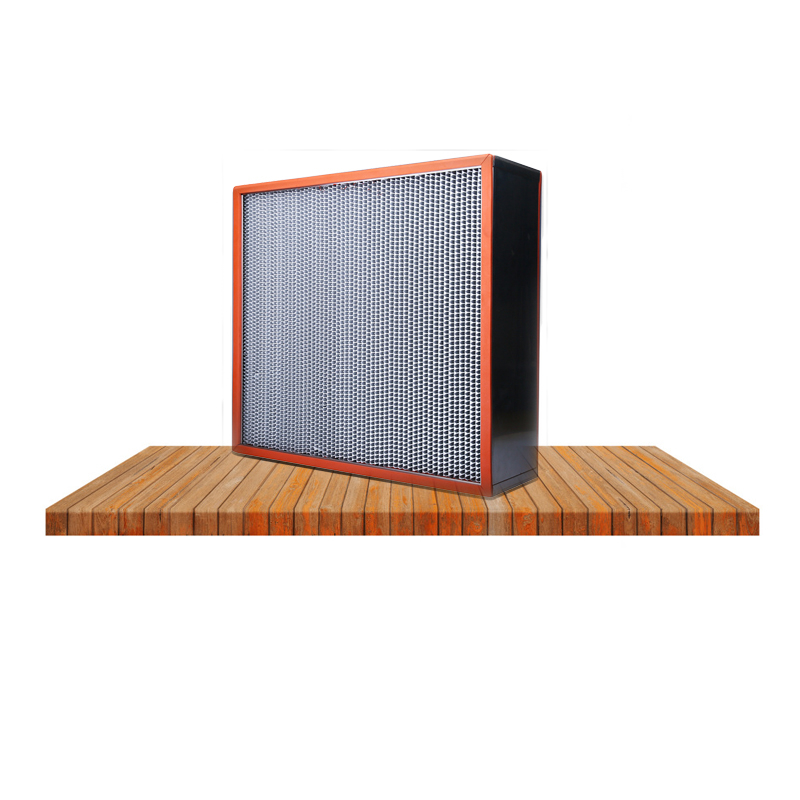 Висока температура чиста стая HEPA HVAC въздушни филтри H13 поцинкована стоманена рамка