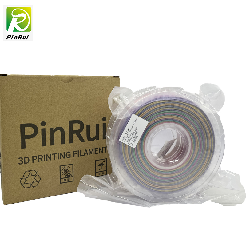 PINRUI GLITER PLA 1.75MM 3D PRINTER PRINAMENT Искряща блещукаща дъга цвят