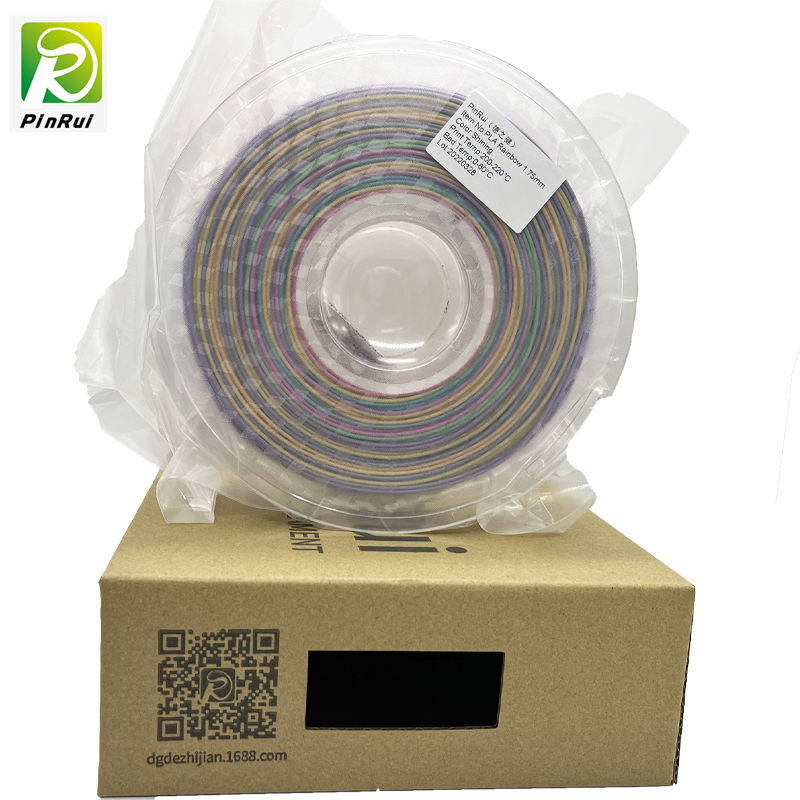 PINRUI GLITER PLA 1.75MM 3D PRINTER PRINAMENT Искряща блещукаща дъга цвят