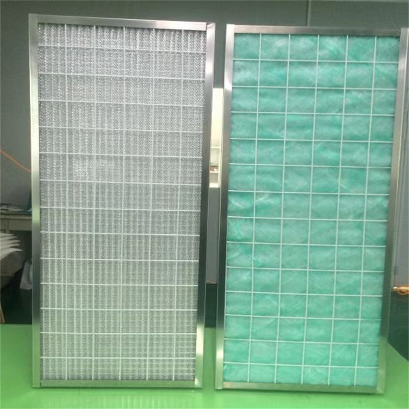 Търговска кухня гама качулка метални мрежести мазнини филтърnaluminum миещ се нагънат панел преди HVAC филтър