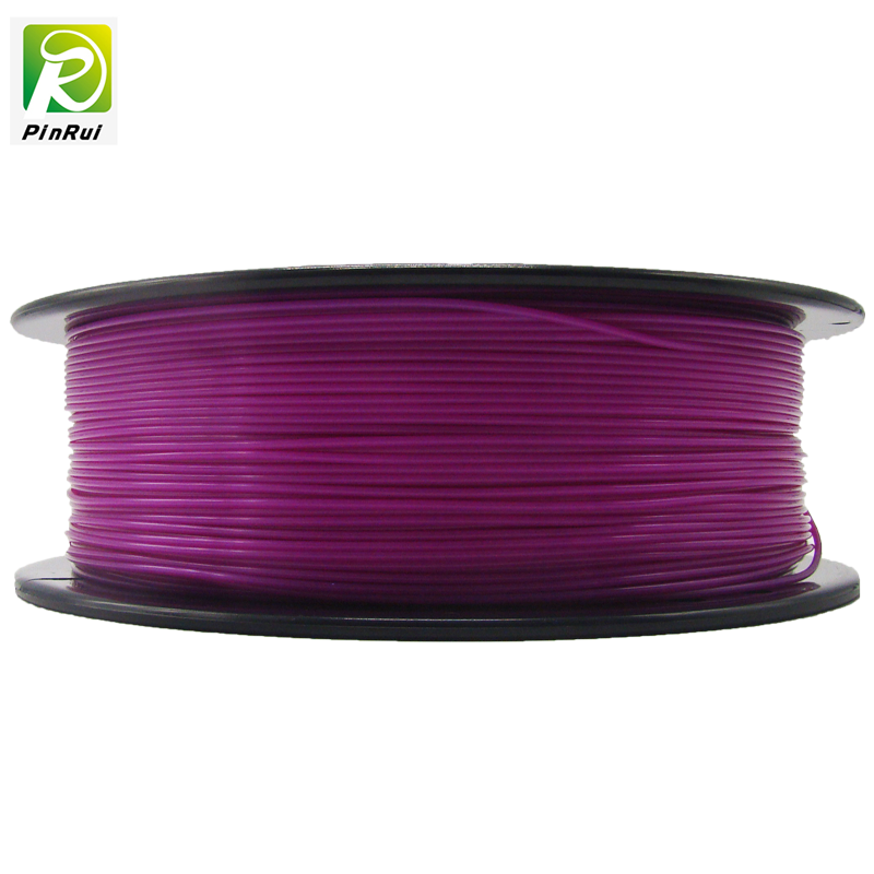 PINRUI високо качество 1KG 3D PLA на влакна нишка прозрачен лилав цвят