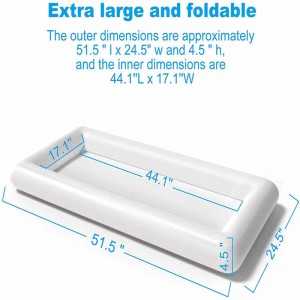 Надуваем бял леден бар, ледена поплавък, надуваем басейн