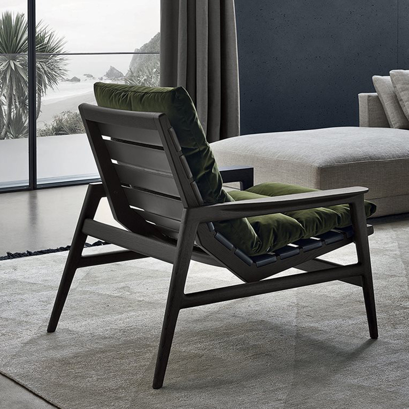 Фабрика цена на едро френски модерен хотел черна кожа акцент столове хол мебели