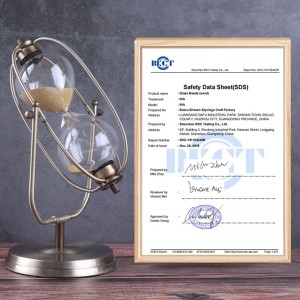 Таймер Метал Ротационен пясъчен часовник Европейски стил Дневна Декорация Оркориен рожден ден30 N60 Мин. Час часовник