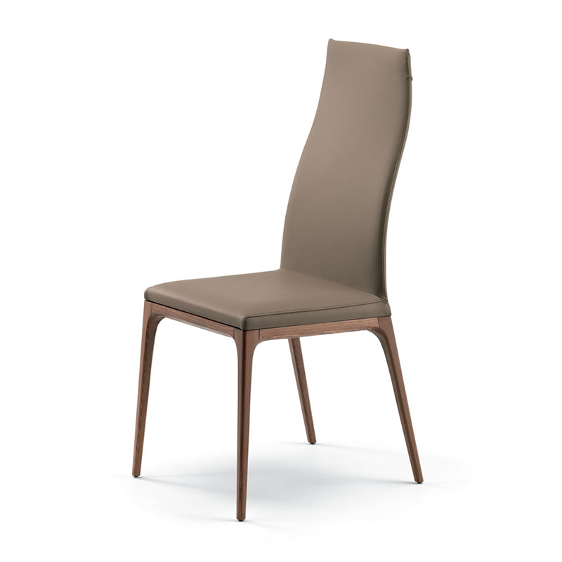 Начало Мебели Трапезария Столове Съвременни кожени високоскоростен стол за хранене Луксозен италиански