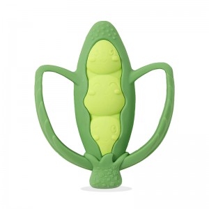 Мека грахова шушулка силиконова сензорна бебешка зъбни играчки