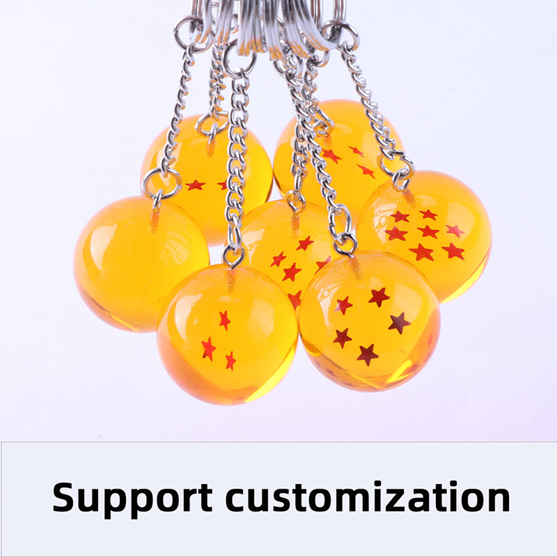 Dragon Ball Z 7 звезди Топки 2.7cm PVC фигури Играчки Ключов висулка звезда Dragon Ball Z Keyring Cartoon Fans Collection Нови подаръци за деца