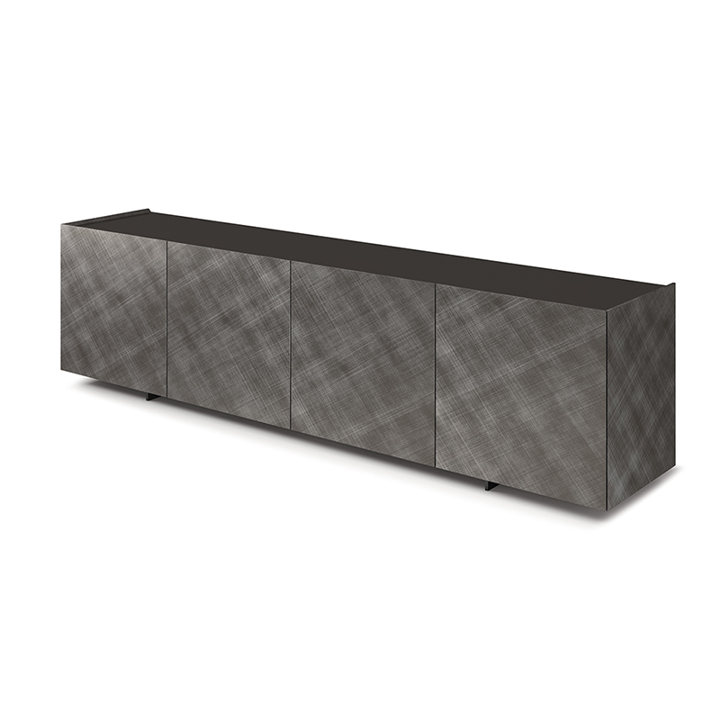 Италиански дизайнер Retro Gold Metal Credenza Extra Long Sideboard Cabinet Luxury