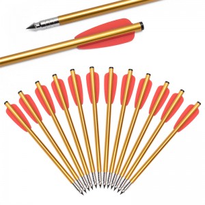 Elongarrow 160 мм златен цветен вал алуминиев пистолет Arswbow Arswly стрели