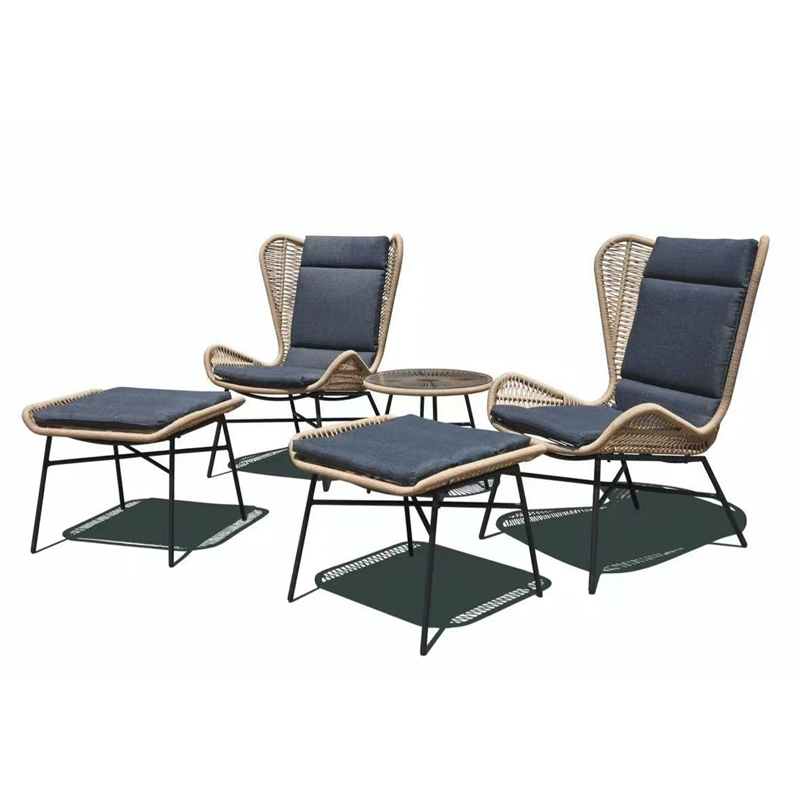 Стомана&wicker 5pcs диван