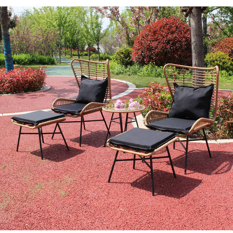 Стомана&wicker 5pcs диван