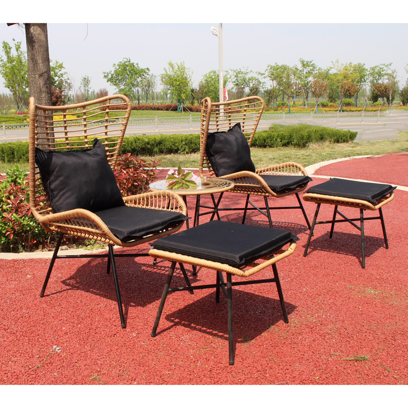 Стомана&wicker 5pcs диван