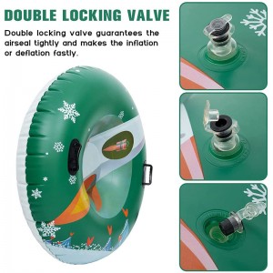 Надуваеми снежни тръби за шейни, снежни шейни за деца и възрастни, шейни деца с дъно