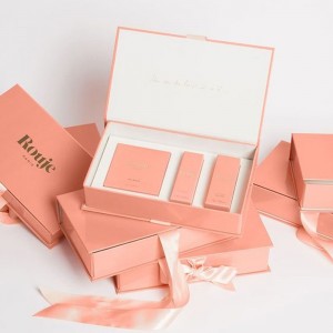 Луксозни кутии за козметични опаковки Персонализирани лого на кожата Грижа за етерично масло Парфюм опаковка за козметика Парфю...