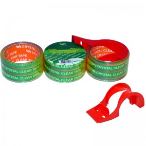 Кристално чиста опаковъчна лента за опаковане с дозатор