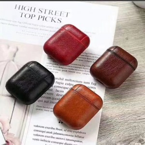 Подходящ за защитен калъф на Apple Airpods, Bluetooth безжична кутия за слушалки, защитен калъф за съхранение, напълно покрит и устойчив на н...