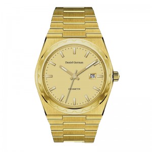 часовници мъже китка от неръждаема стомана многофункционален кварцов часовник DG9001