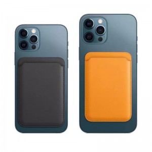 Подходящ за чанта за магнитна карта на Apple Magsafe Magnety Accessory Iphone13 Защитен калъф Кожата iPhone13Pro чанта за визитна картичка
